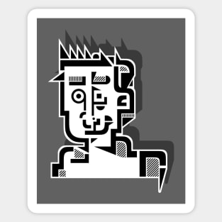 Abstract Man Sticker